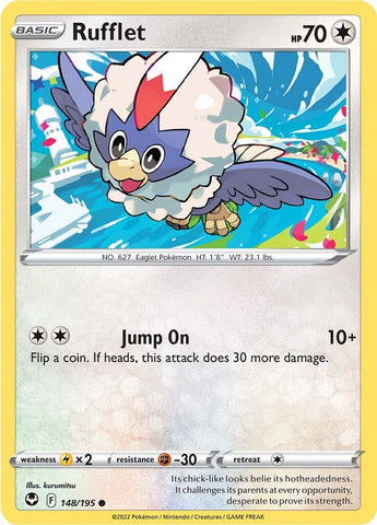 Pokemon | Rufflet (148/195) [Sword & Shield: Silver Tempest] | The Nerd Merchant