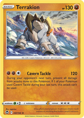 Pokemon | Terrakion (097/195) [Sword & Shield: Silver Tempest] | The Nerd Merchant