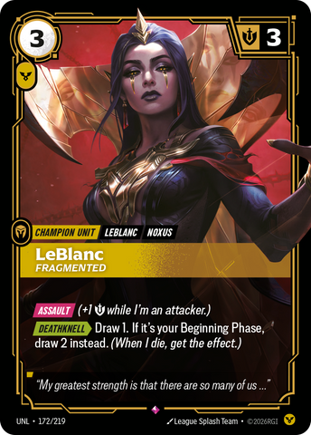 LeBlanc - Fragmented (Foil) - Unleashed (172/219)