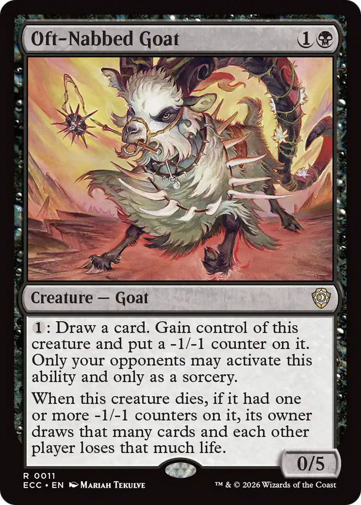 Magic | Oft-Nabbed Goat [Lorwyn Eclipsed Commander] | The Nerd Merchant