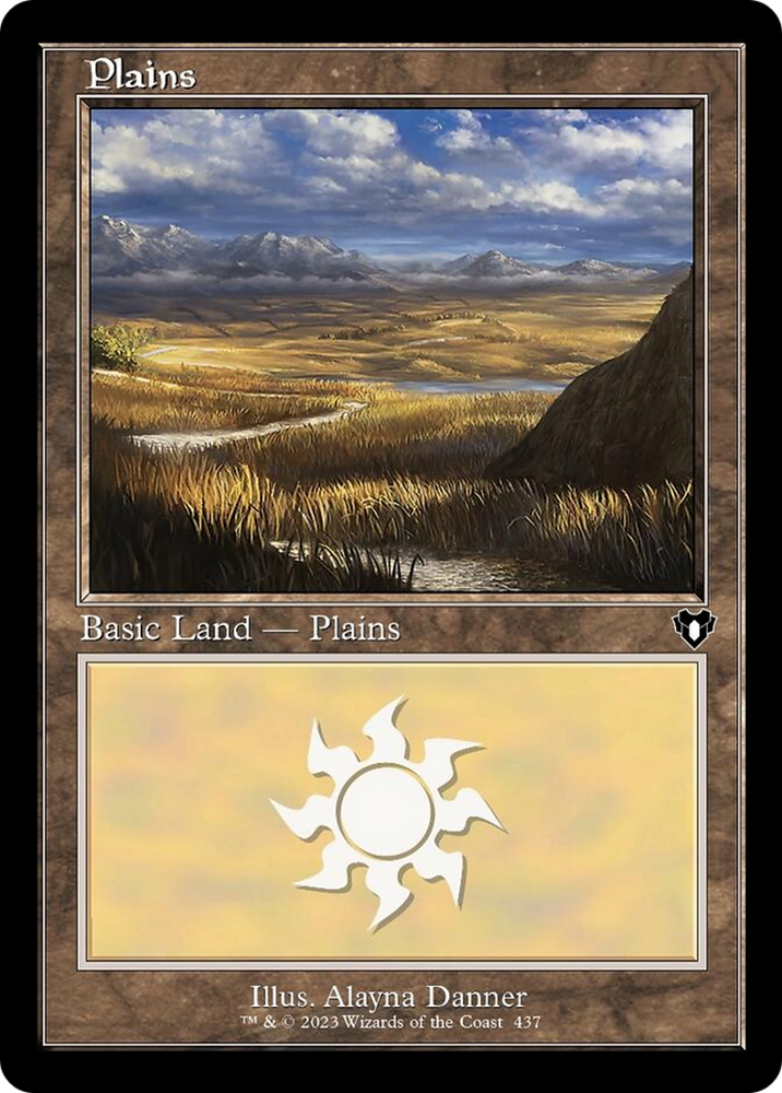 Magic | Plains (437) (Retro) [Commander Masters] | The Nerd Merchant