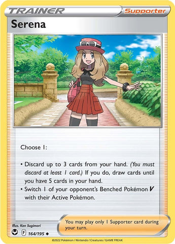 Pokemon | Serena (164/195) [Sword & Shield: Silver Tempest] | The Nerd Merchant