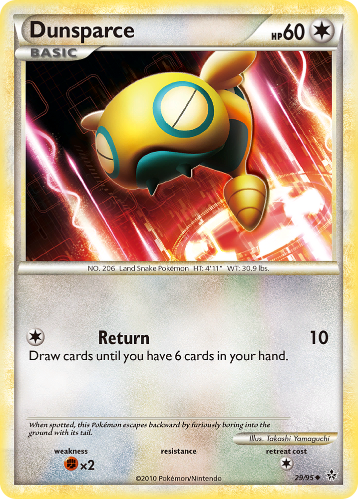 Pokemon | Dunsparce (29/95) [HeartGold & SoulSilver: Unleashed] | The Nerd Merchant