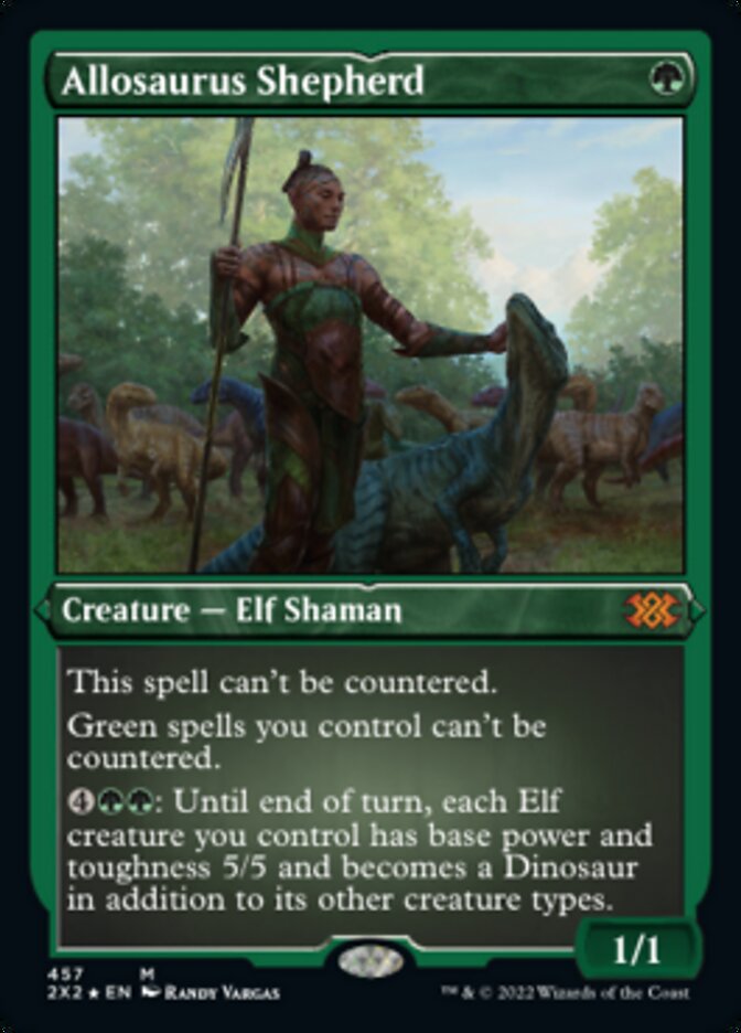 Magic | Allosaurus Shepherd (Foil Etched) [Double Masters 2022] | The Nerd Merchant
