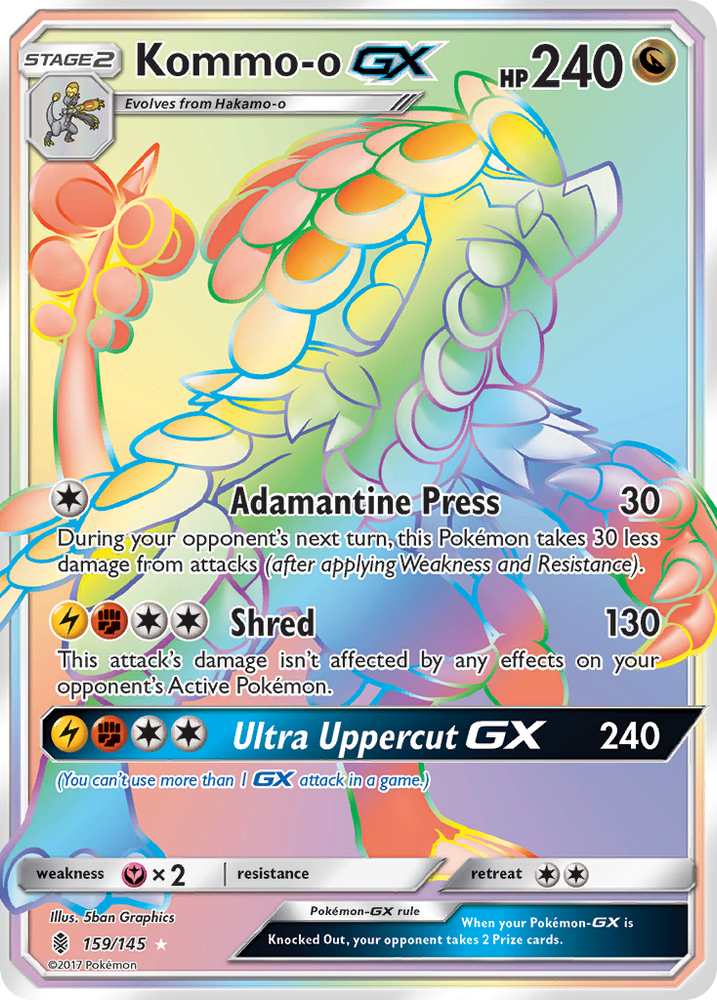 Pokemon | Kommo-o GX (159/145) [Sun & Moon: Guardians Rising] | The Nerd Merchant