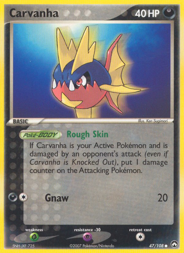 Pokemon | Carvanha (47/108) [EX: Power Keepers] | The Nerd Merchant