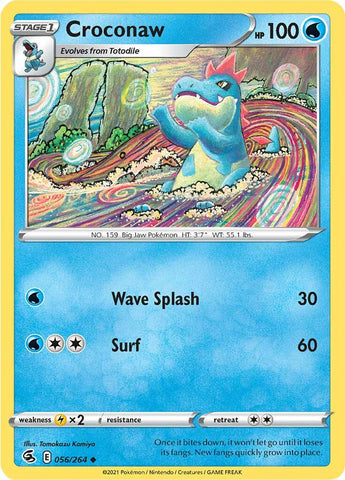 Pokemon | Croconaw (056/264) [Sword & Shield: Fusion Strike] | The Nerd Merchant