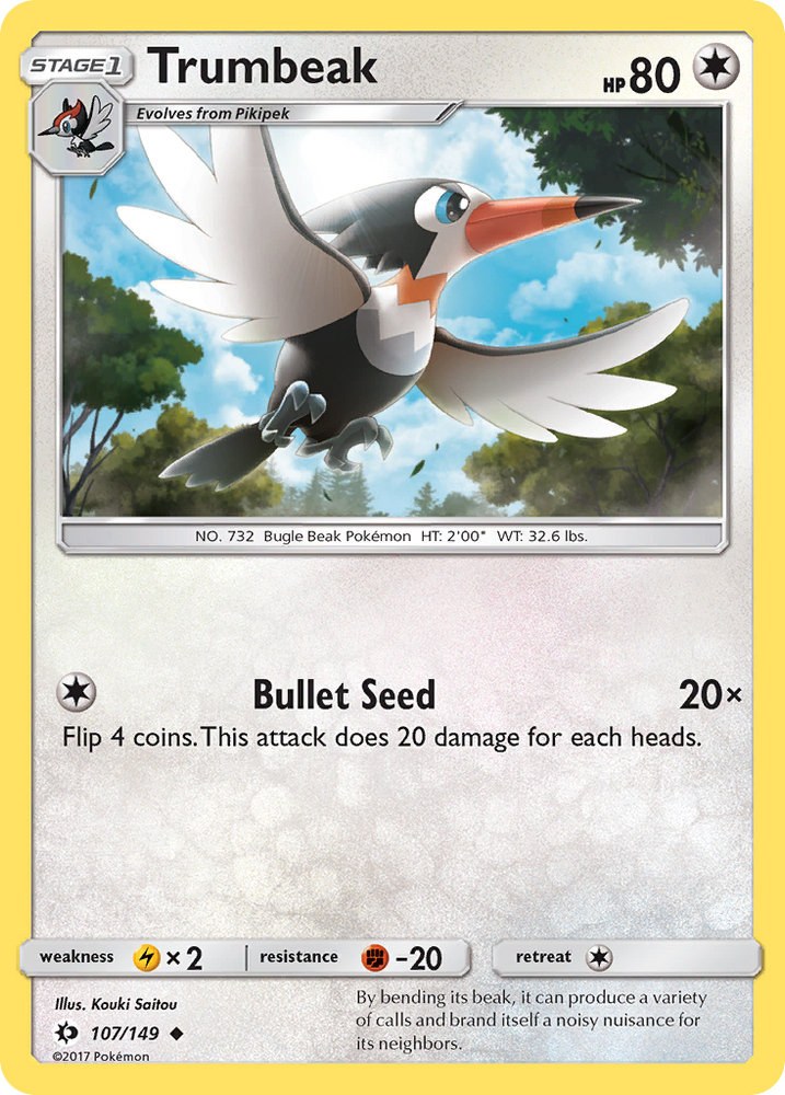 Pokemon | Trumbeak (107/149) [Sun & Moon: Base Set] | The Nerd Merchant