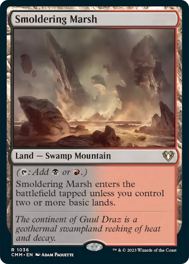 Magic | Smoldering Marsh [Commander Masters] | The Nerd Merchant