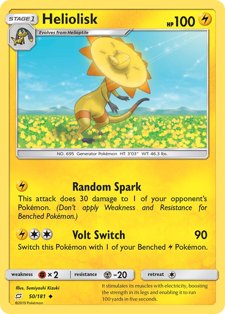 Pokemon | Heliolisk (50/181) [Sun & Moon: Team Up] | The Nerd Merchant