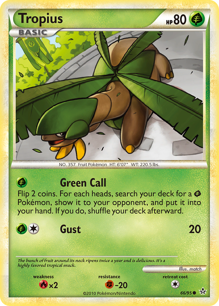 Pokemon | Tropius (66/95) [HeartGold & SoulSilver: Unleashed] | The Nerd Merchant