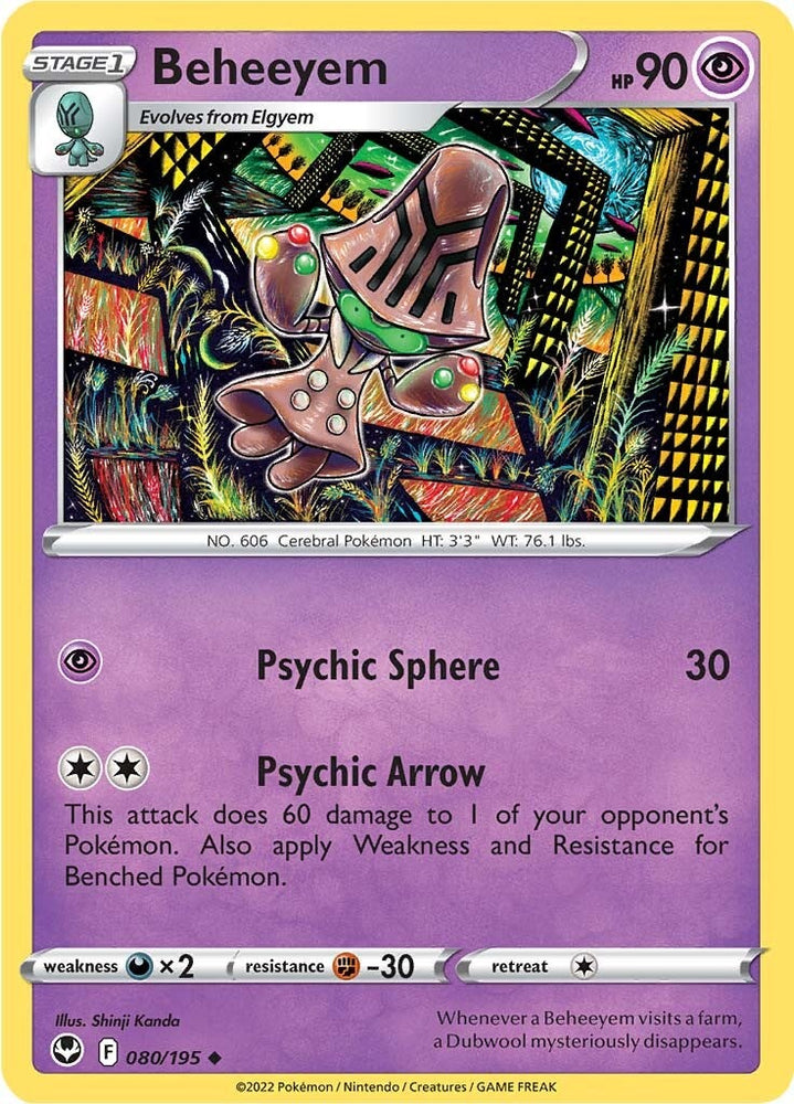 Pokemon | Beheeyem (080/195) [Sword & Shield: Silver Tempest] | The Nerd Merchant