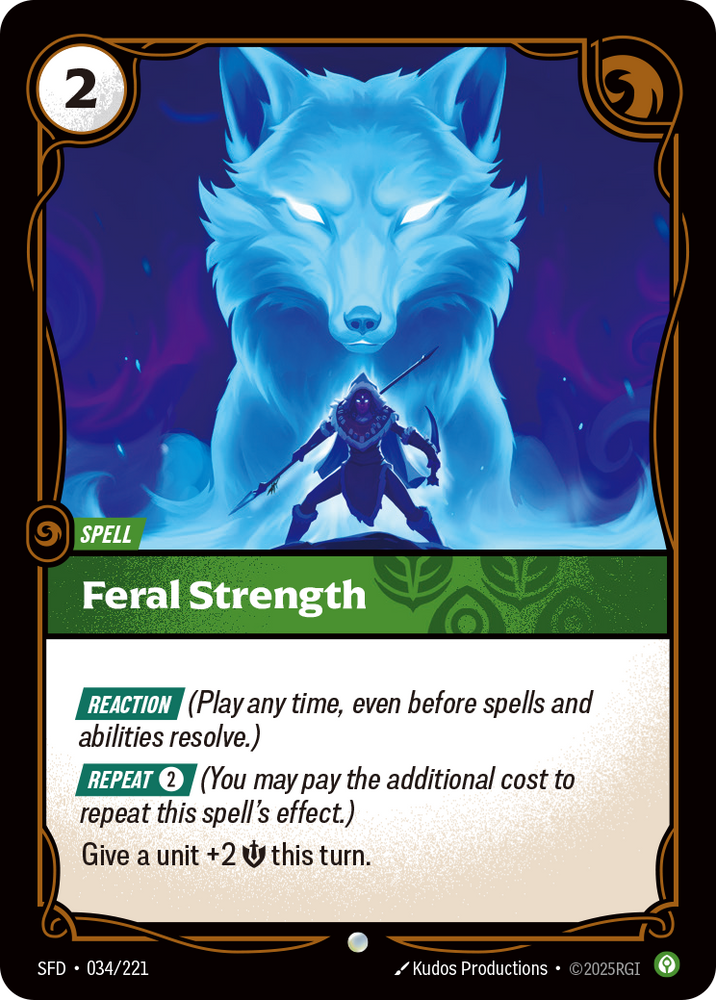 Feral Strength (Foil) - Spiritforged #34