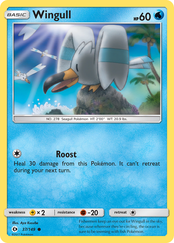 Pokemon | Wingull (37/149) [Sun & Moon: Base Set] | The Nerd Merchant