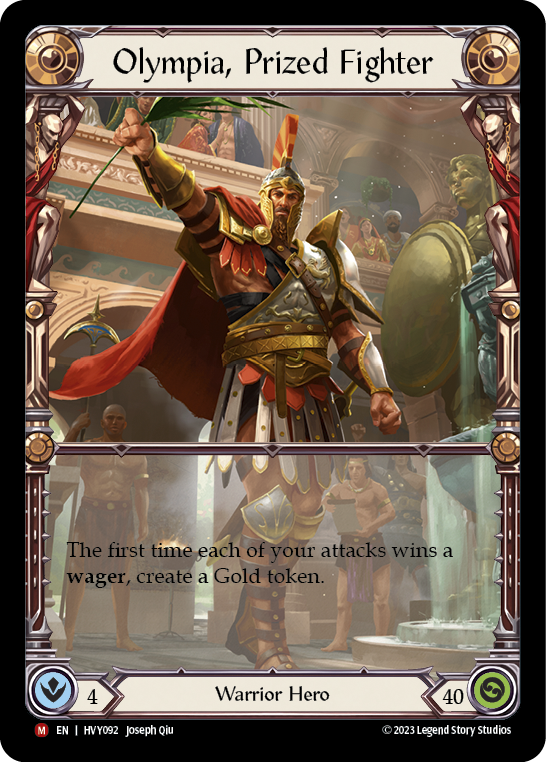 Flesh and Blood TCG | Olympia, Prized Fighter [HVY092] (Heavy Hitters) | The Nerd Merchant