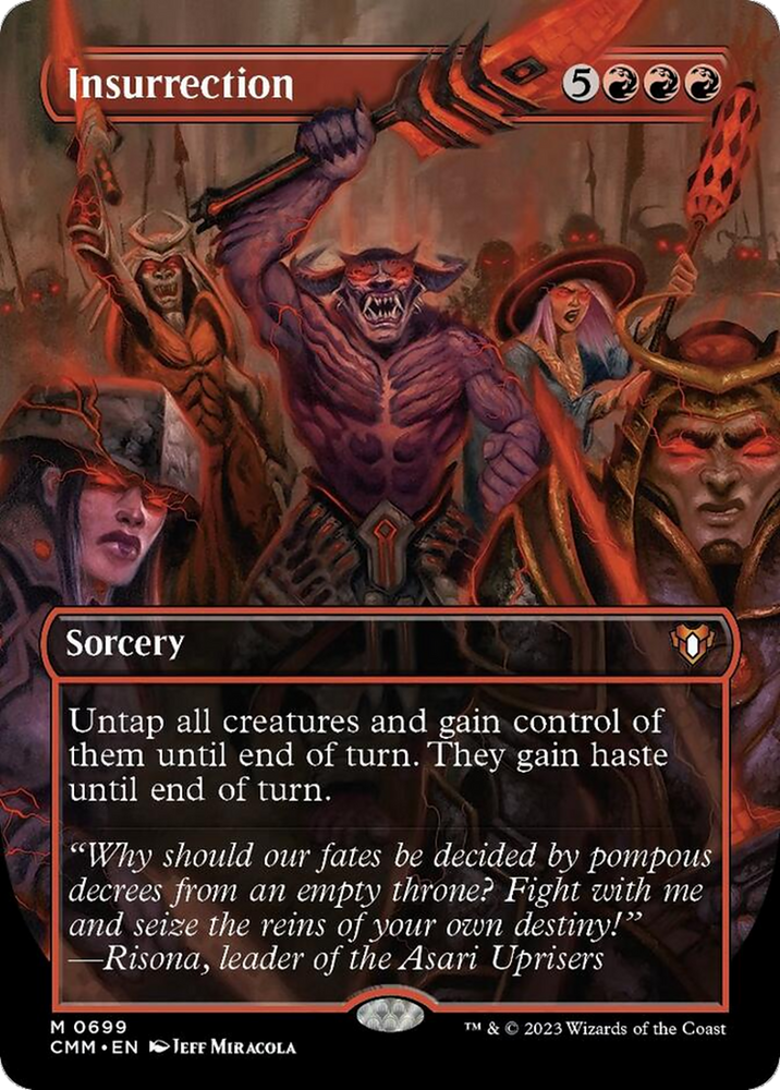 Magic | Insurrection (Borderless Alternate Art) [Commander Masters] | The Nerd Merchant