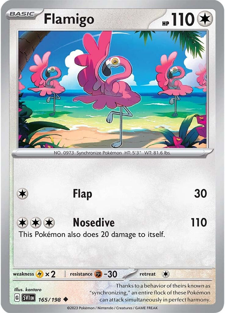Pokemon | Flamigo (165/198) [Scarlet & Violet: Base Set] | The Nerd Merchant