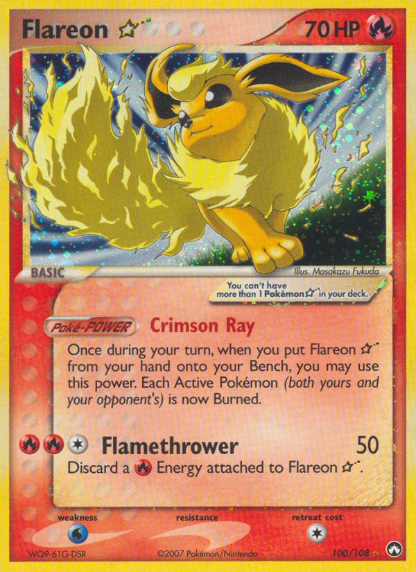 Pokemon | Flareon Star (100/108) [EX: Power Keepers] | The Nerd Merchant