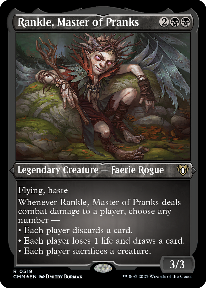 Magic | Rankle, Master of Pranks (Foil Etched) [Commander Masters] | The Nerd Merchant