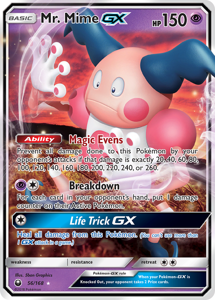 Pokemon | Mr. Mime GX (56/168) [Sun & Moon: Celestial Storm] | The Nerd Merchant
