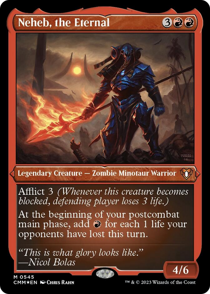 Magic | Neheb, the Eternal (Foil Etched) [Commander Masters] | The Nerd Merchant