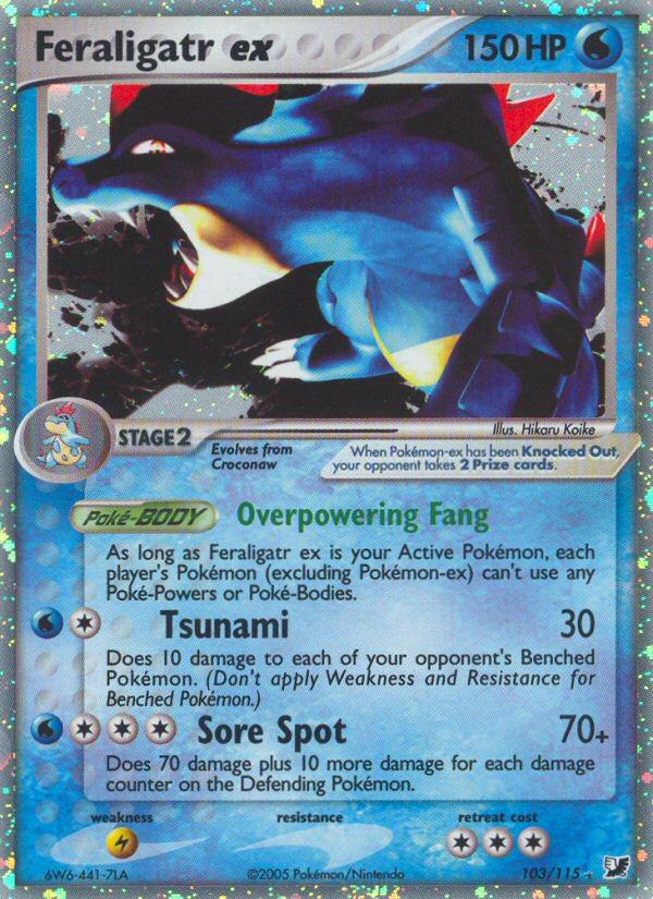 Pokemon | Feraligatr ex (103/115) [EX: Unseen Forces] | The Nerd Merchant