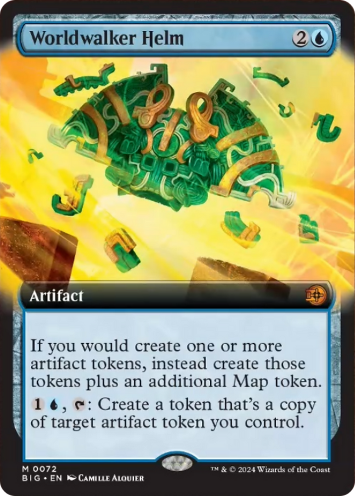 Magic | Worldwalker Helm (Extended Art) [Outlaws of Thunder Junction: The Big Score] | The Nerd Merchant