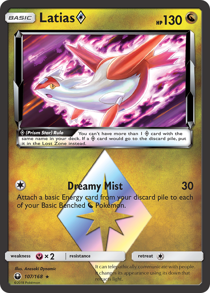 Pokemon | Latias (107/168) (Prism Star) [Sun & Moon: Celestial Storm] | The Nerd Merchant