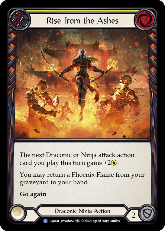 Flesh and Blood TCG | Rise from the Ashes (Yellow) [UPR058] (Uprising) | The Nerd Merchant