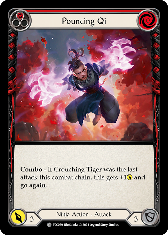 Flesh and Blood TCG | Pouncing Qi (Red) [TCC089] (Round the Table: TCC x LSS) | The Nerd Merchant