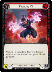Flesh and Blood TCG | Pouncing Qi (Red) [TCC089] (Round the Table: TCC x LSS) | The Nerd Merchant