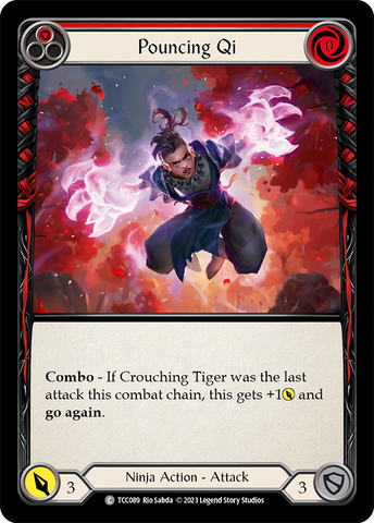 Flesh and Blood TCG | Pouncing Qi (Red) [TCC089] (Round the Table: TCC x LSS) | The Nerd Merchant