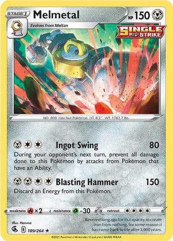 Pokemon | Melmetal (189/264) [Sword & Shield: Fusion Strike] | The Nerd Merchant