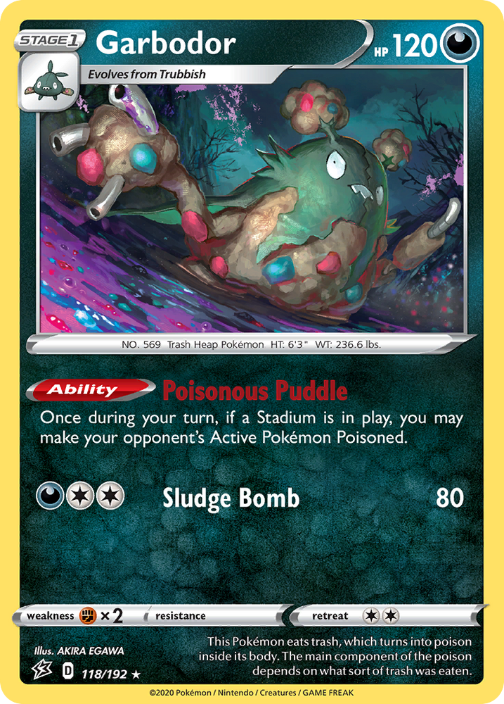 Pokemon | Garbodor (118/192) [Sword & Shield: Rebel Clash] | The Nerd Merchant