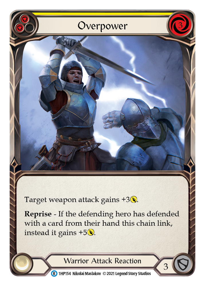 Flesh and Blood TCG | Overpower (Yellow) [1HP154] (History Pack 1) | The Nerd Merchant