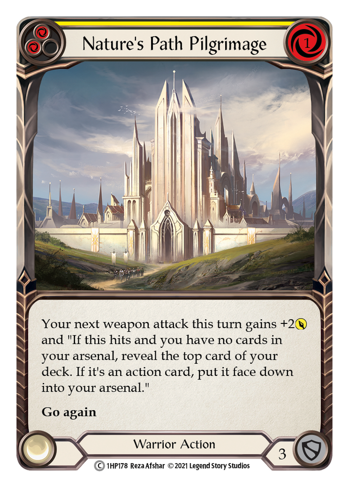 Flesh and Blood TCG | Nature's Path Pilgrimage (Yellow) [1HP178] (History Pack 1) | The Nerd Merchant