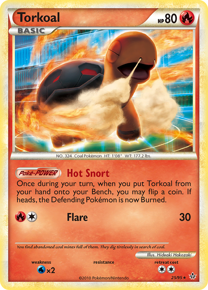 Pokemon | Torkoal (25/95) [HeartGold & SoulSilver: Unleashed] | The Nerd Merchant