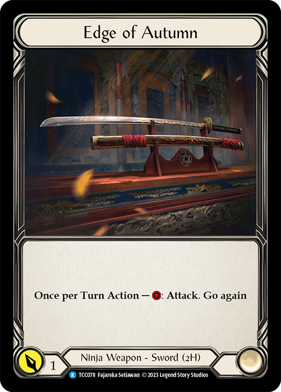 Flesh and Blood TCG | Edge of Autumn [TCC078] (Round the Table: TCC x LSS)  Rainbow Foil | The Nerd Merchant