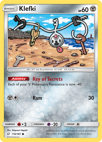 Pokemon | Klefki (110/181) [Sun & Moon: Team Up] | The Nerd Merchant