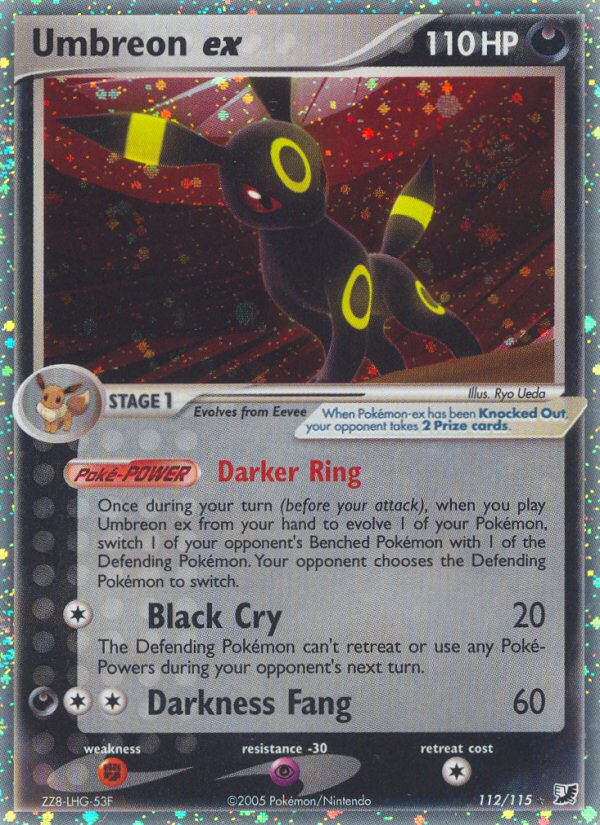 Pokemon | Umbreon ex (112/115) [EX: Unseen Forces] | The Nerd Merchant