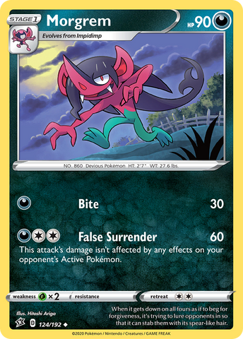 Pokemon | Morgrem (124/192) [Sword & Shield: Rebel Clash] | The Nerd Merchant