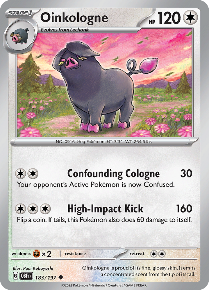 Pokemon | Oinkologne (183/197) [Scarlet & Violet: Obsidian Flames] | The Nerd Merchant