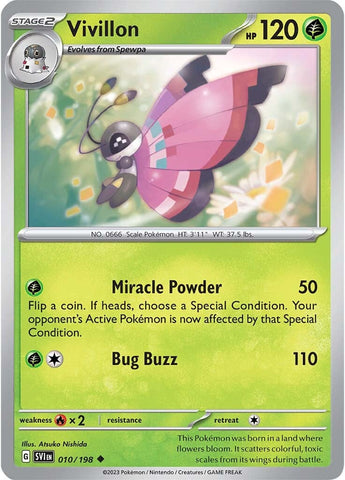 Pokemon | Vivillon (010/198) [Scarlet & Violet: Base Set] | The Nerd Merchant