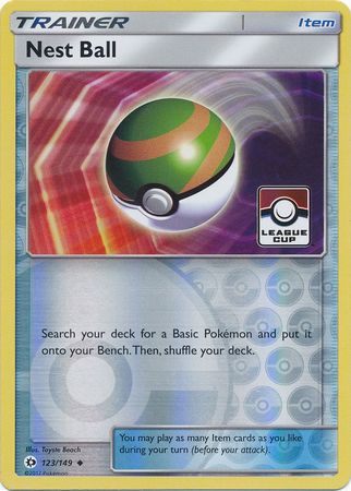 Pokemon | Nest Ball (123/149) (League Promo) [Sun & Moon: Base Set] | The Nerd Merchant