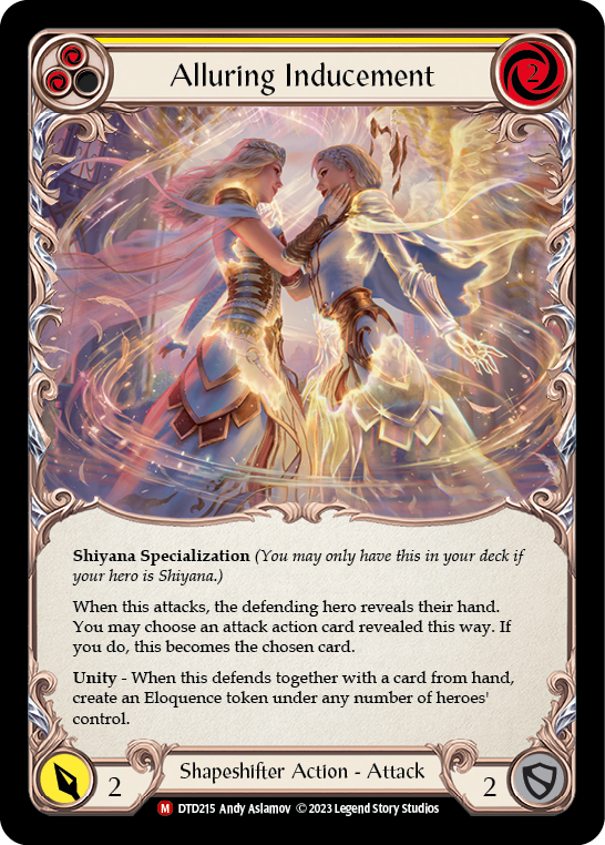 Flesh and Blood TCG | Alluring Inducement [DTD215] (Dusk Till Dawn)  Rainbow Foil | The Nerd Merchant