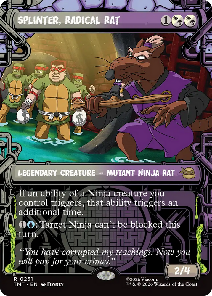 Magic | Splinter, Radical Rat (Showcase) [Teenage Mutant Ninja Turtles] | The Nerd Merchant