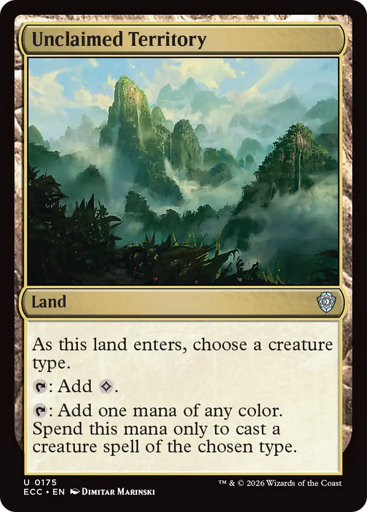 Magic | Unclaimed Territory [Lorwyn Eclipsed Commander] | The Nerd Merchant