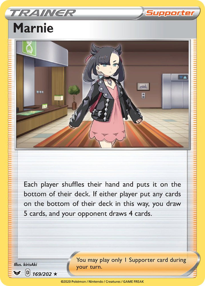 Pokemon | Marnie (169/202) (Theme Deck Exclusive) [Sword & Shield: Base Set] | The Nerd Merchant