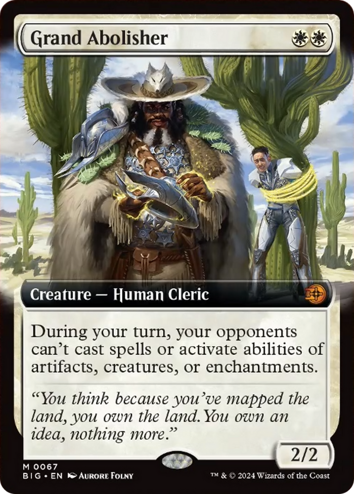 Magic | Grand Abolisher (Extended Art) [Outlaws of Thunder Junction: The Big Score] | The Nerd Merchant