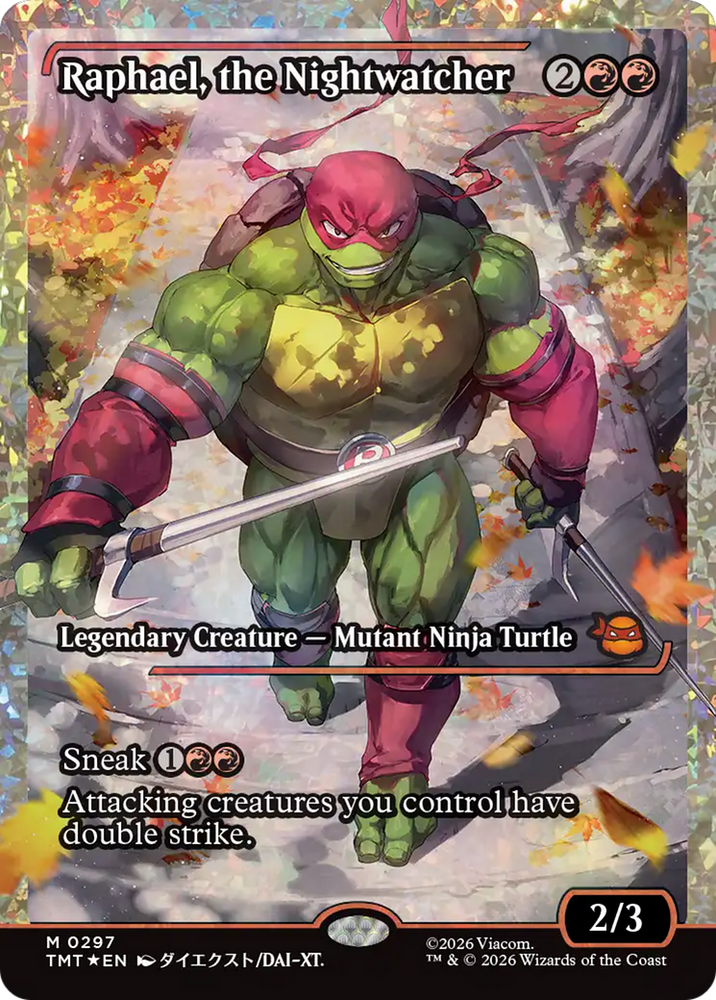 Magic | Raphael, the Nightwatcher (Showcase) (Fracture Foil) [Teenage Mutant Ninja Turtles] | The Nerd Merchant
